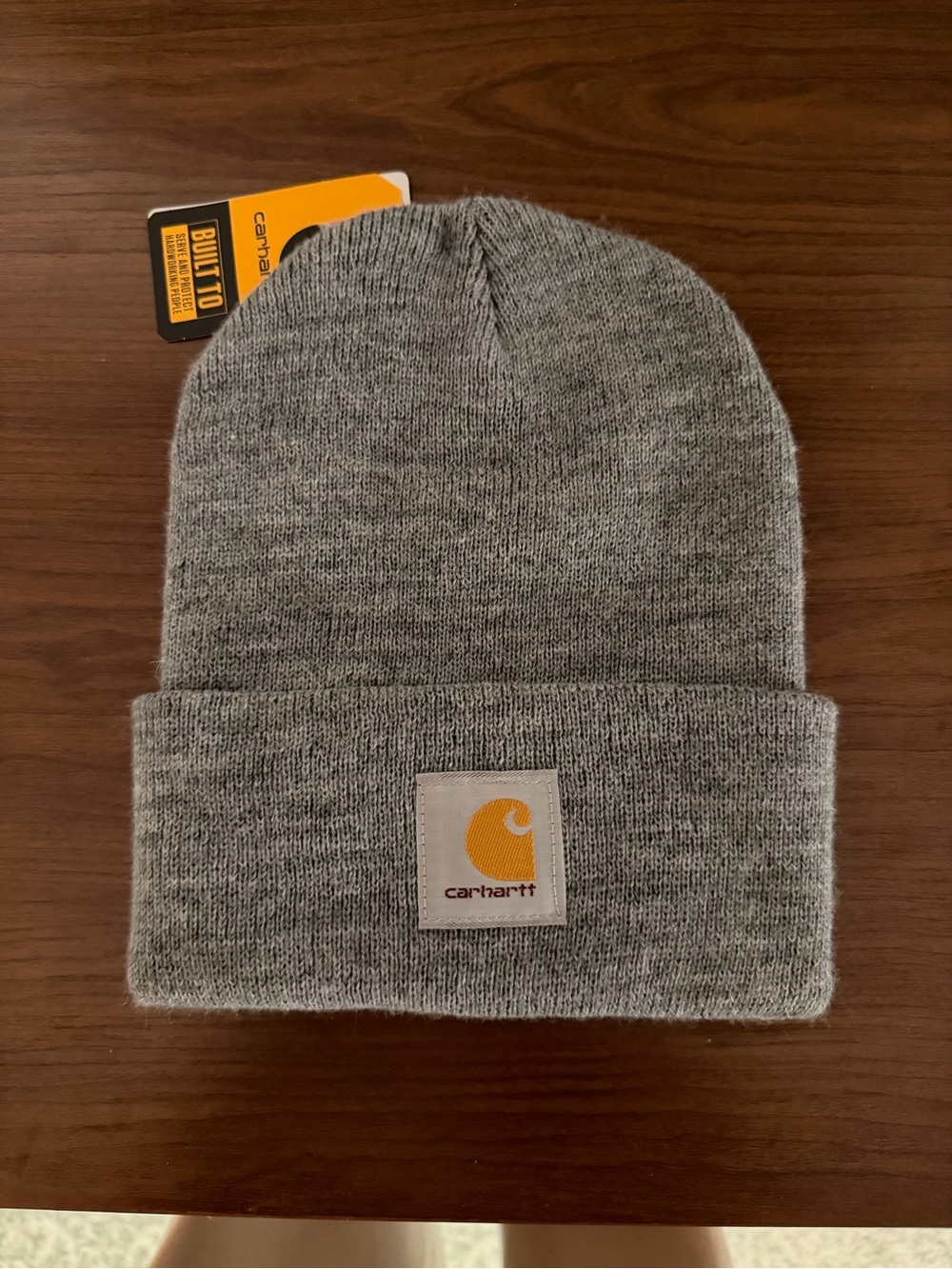 NWT Carhartt Gray Knit Cuffed Beanie